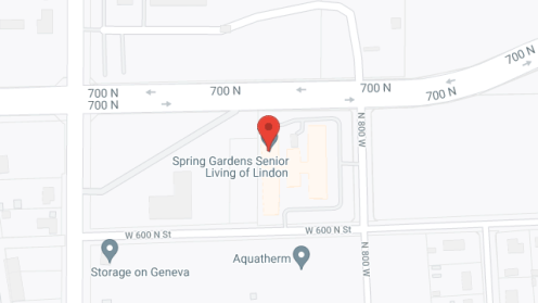 Map of the neighborhood around Spring Gardens Lindon
