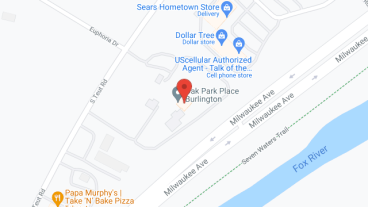 Oak Park Place Burlington in google map