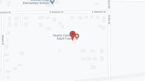 Map of the neighborhood around Hearts Content