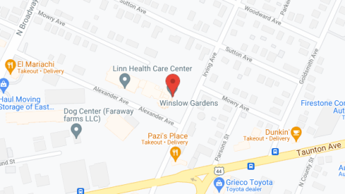 Map of the neighborhood around Winslow Gardens