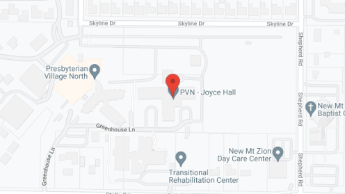 Map of the neighborhood around Presbyterian Village North