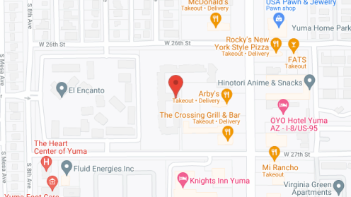 Map of the neighborhood around Yuma Senior Living, LLC
