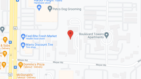 Map of the neighborhood around Meyer Pointe Senior Apartments
