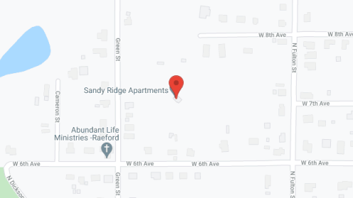 Map of the neighborhood around Sandy Ridge Apartments