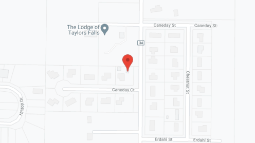 Map of the neighborhood around The Lodge at Taylor Falls