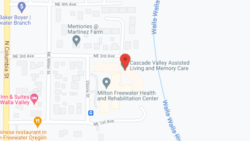 Map of the neighborhood around Cascade Valley Memory Care