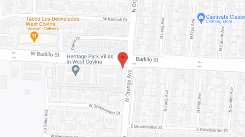 Map of the neighborhood around Heritage Park West Covina