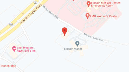 Map of the neighborhood around Bailey Manor - Fayetteville