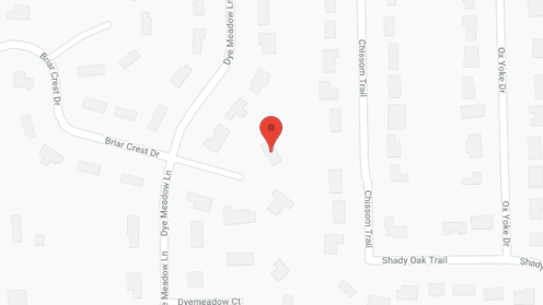 Map of the neighborhood around Briarcrest Manor