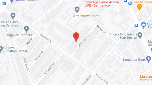 Map of the neighborhood around The Cottages at Germantown Senior Community