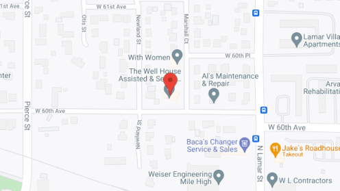 Map of the neighborhood around The Well House Assisted Living LLC