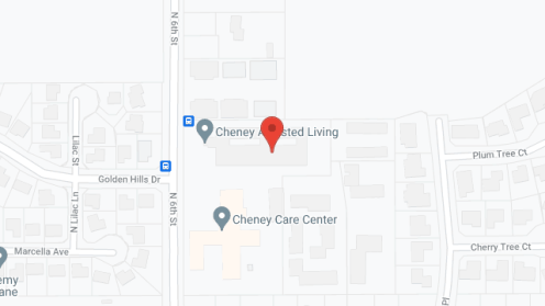 Map of the neighborhood around Cheney Assisted Living