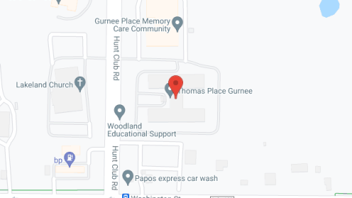 Map of the neighborhood around Thomas Place