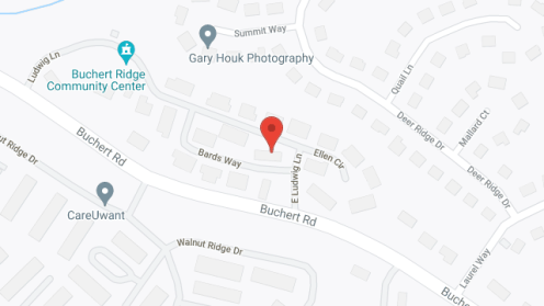 Map of the neighborhood around Buchert Ridge Community