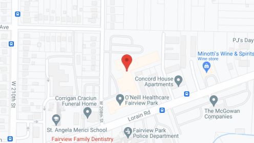 Map of the neighborhood around O'Neill Healthcare Fairview Park
