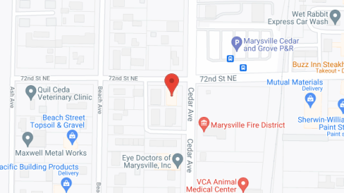 Map of the neighborhood around The Cottages at Marysville