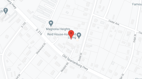 Map of the neighborhood around Reid's Residential Care Facility