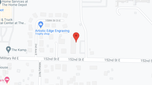 Map of the neighborhood around Marymount Manor