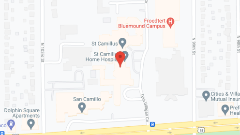 Map of the neighborhood around Camillus Court East