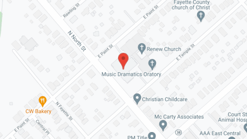Map of the neighborhood around Washington School Apartments