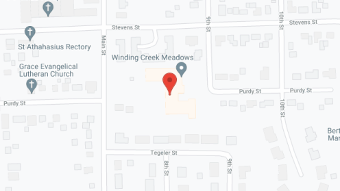 Map of the neighborhood around Winding Creek Meadows
