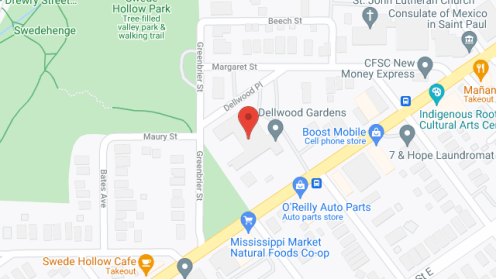 Map of the neighborhood around Dellwood Gardens