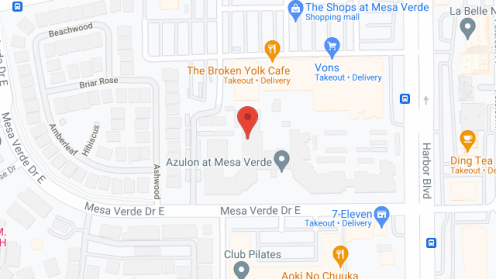 Map of the neighborhood around Azulon at Mesa Verde