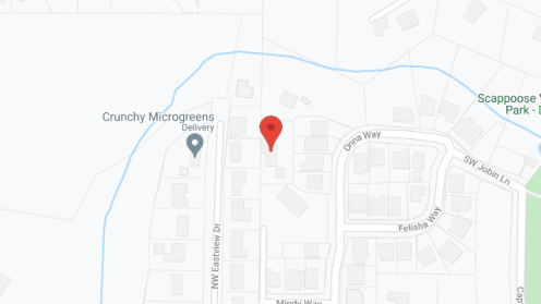 Map of the neighborhood around Mountain View Care Home