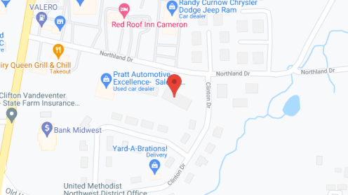 Map of the neighborhood around St. Patricks Manor