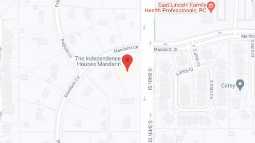 Map of the neighborhood around Independence Houses at Mandarin