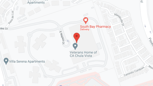 Map of the neighborhood around Veterans Home Chula Vista