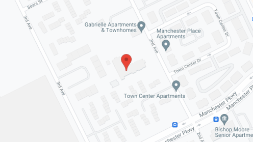 Map of the neighborhood around Gabrielle Apartments