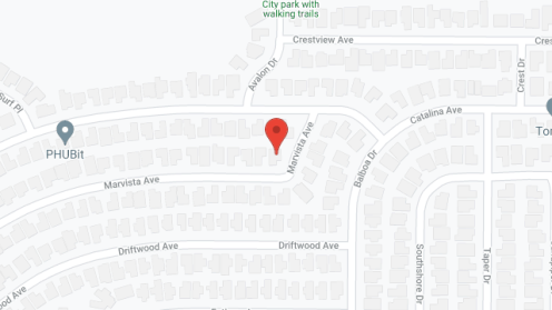 Map of the neighborhood around Donavan's Reef