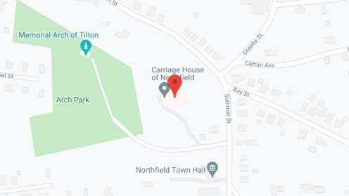 Map of the neighborhood around The Carraige House