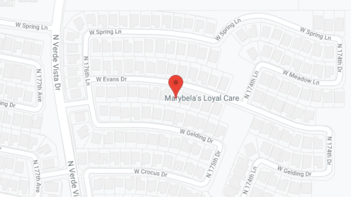 Map of the neighborhood around Marybela's Loyal Care