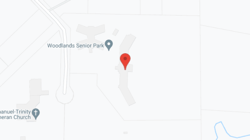 Map of the neighborhood around Woodlands Senior Park