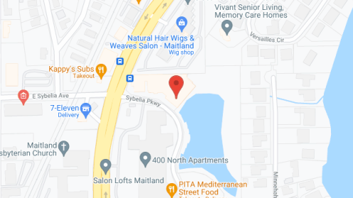 Map of the neighborhood around Uptown Maitland