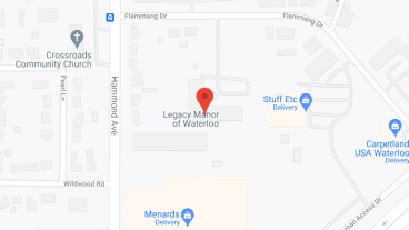 Legacy Manor of Waterloo in google map