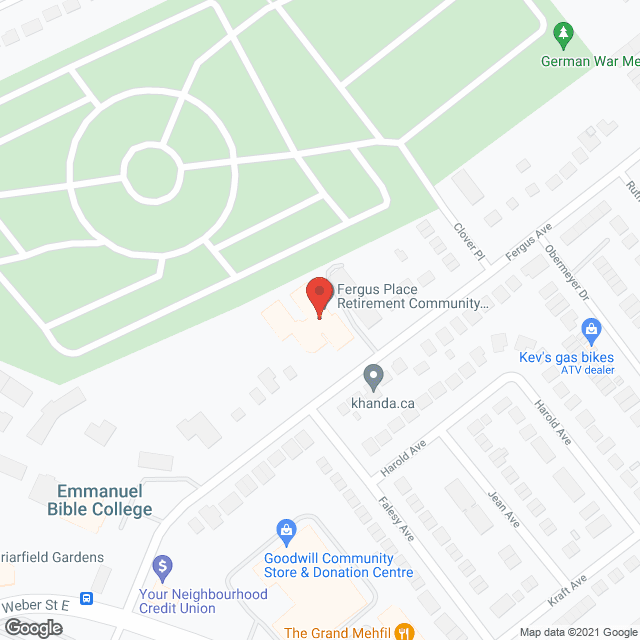 Fergus Place in google map