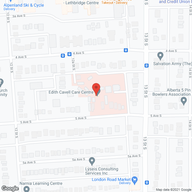 Edith Cavell Care Centre (public) in google map