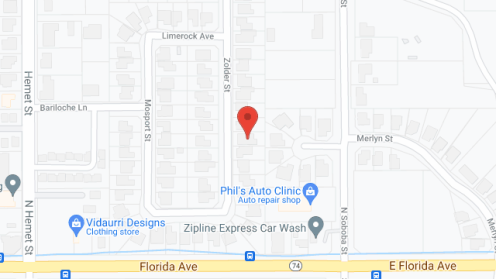 Map of the neighborhood around Aunt Edna's Guest Home