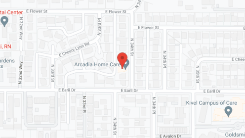 Map of the neighborhood around Arcadia Home Care LLC