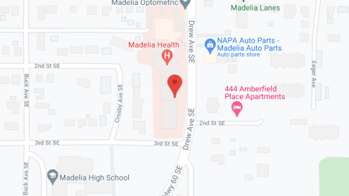Map of the neighborhood around AmberField Place