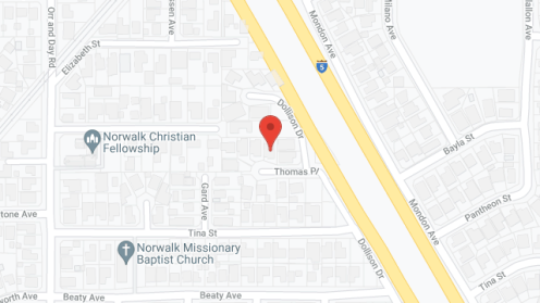 Map of the neighborhood around Loving Arms Residential Care IV