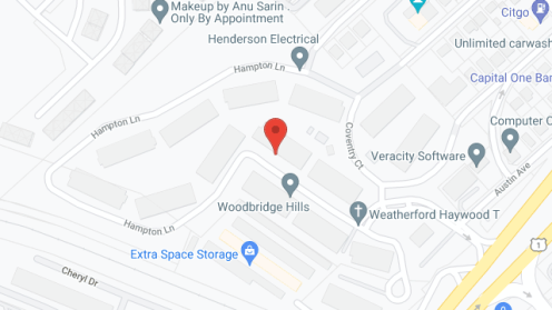 Map of the neighborhood around Woodbridge Hills