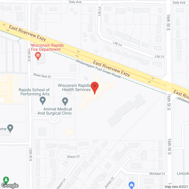 Wisconsin Rapids Nursing and Rehabilitation in google map