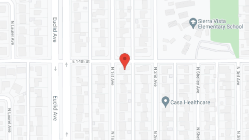 Map of the neighborhood around CeceB's Board and Care