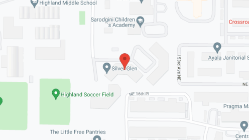Map of the neighborhood around Silver Glen-Co-Op