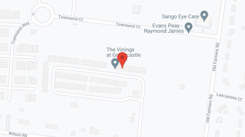 Map of the neighborhood around The Vinings at Greencastle