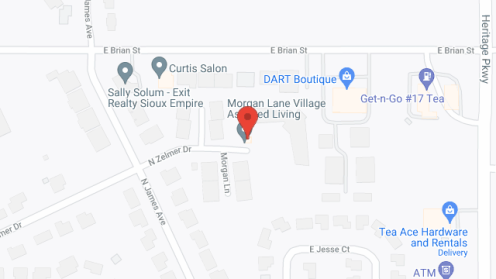 Map of the neighborhood around Morgan Lane Village